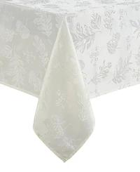 Elrene Elegant Woven Leaves Jacquard Damask Tablecloth