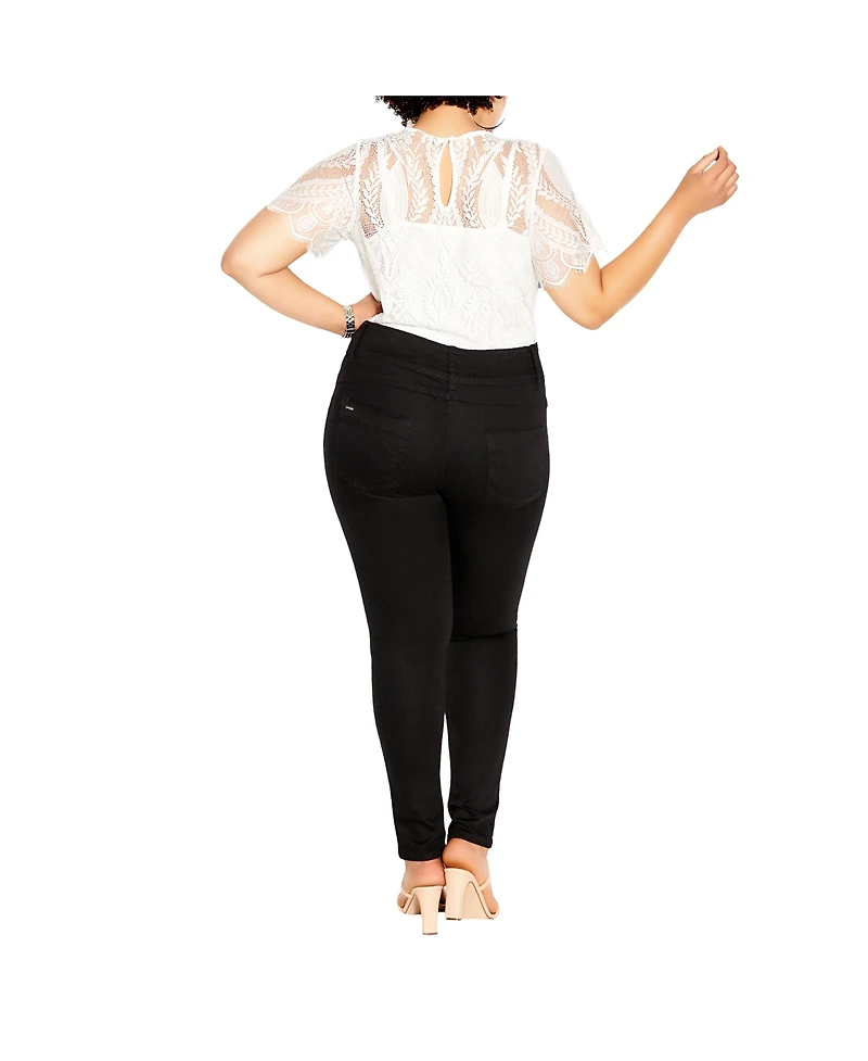 Plus Asha Regular High Rise Skinny Jean