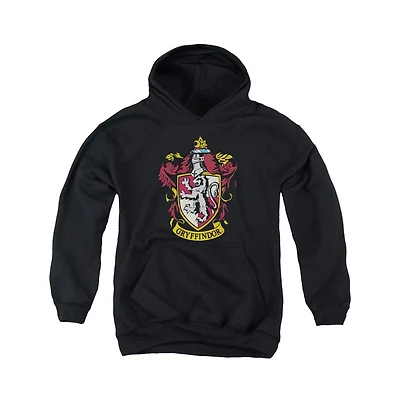 Harry Potter Youth Gryffindor Crest Pull Over Hoodie / Hooded Sweatshirt