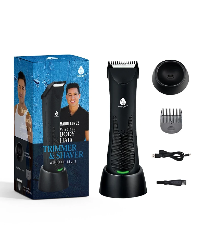 Pursonic Mario Lopez Wireless Body Hair Trimmer & Shaver