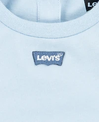 Levi's Baby Boys Gingham Shortall and T-shirt Set