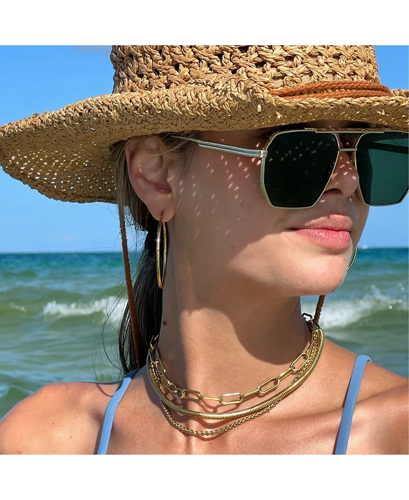 Ellie Vail Carla Paper Clip Chain Necklace
