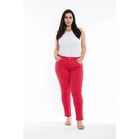 Slink Jeans Plus Color Mid Rise Slim pants