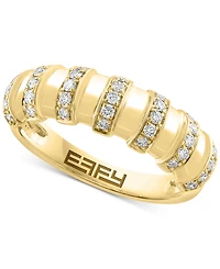 Effy Diamond Multirow Statement Ring (1/3 ct. t.w.) in 14k Gold
