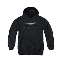 Justice League Movie Youth Batman Logo Pull Over Hoodie / Hooded Sweatshirt