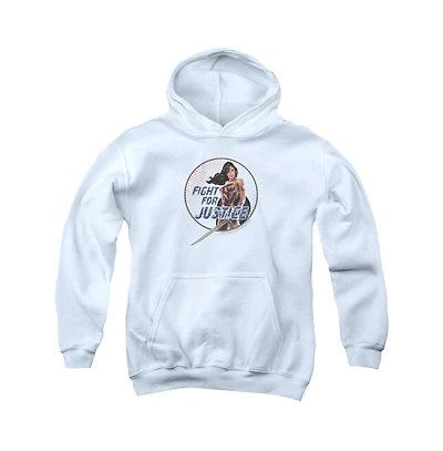 Wonder Woman Movie Youth Fight For Justice Pull Over Hoodie / Hooded Sweatshirt