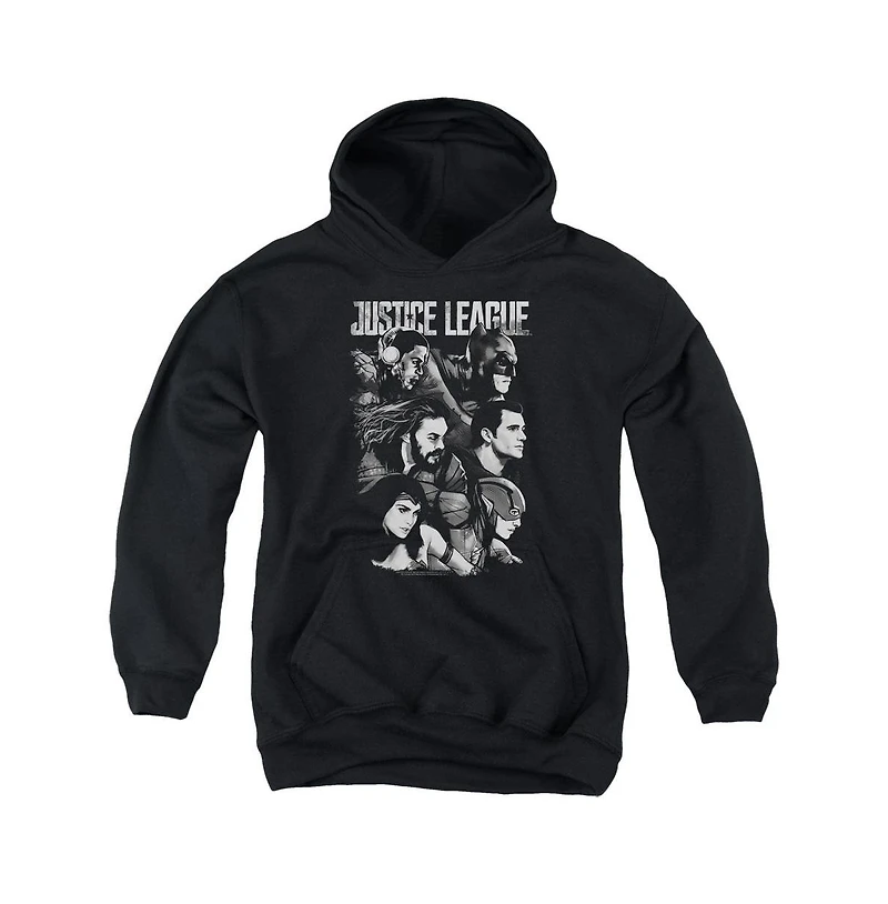 Justice League Movie Youth Pushing Forward Pull Over Hoodie / Hooded Sweatshirt