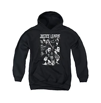 Justice League Movie Youth Pushing Forward Pull Over Hoodie / Hooded Sweatshirt