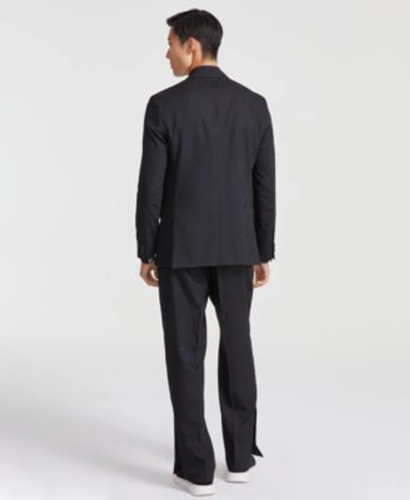 Hugo By Hugo Boss Mens Modern Logo Print Double Breasted Suit Separates