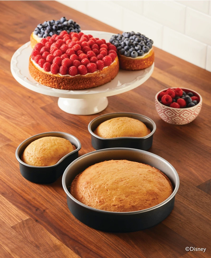 Farberware Bake with Mickey Mouse 3-Piece Nonstick Cake Pan Set