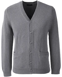 Lands' End Men's Cotton Modal Button Front Cardigan Sweater