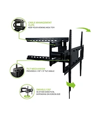 Kanto FMC4 Full Motion Mount with Adjustable Pivot Point for 30" to 60" TVs