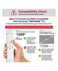 Deco Tv Frames 65" Customizable Frame for Samsung The 2021-2023