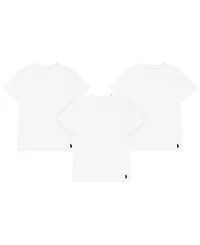 Polo Ralph Lauren Big Boys Crewneck Undershirts, 3 Pack