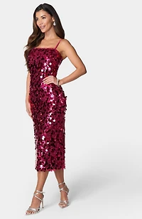 Bebe Women's Sequin Midi Dress
