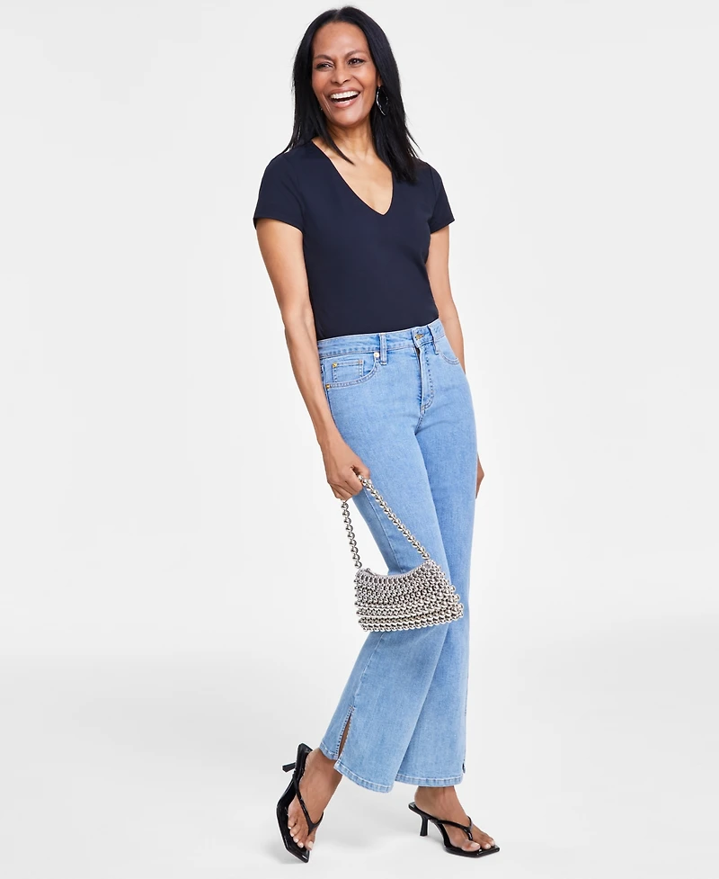 I.n.c. International Concepts Women's V-Neck Bodysuit, Created for Macy's