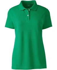 Lands' End Women's Short Sleeve Basic Mesh Polo Shirt