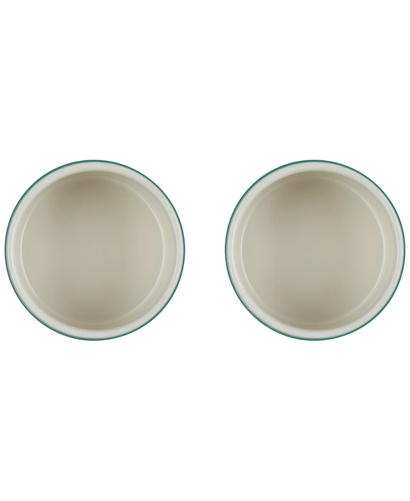 Le Creuset Stoneware Round Ramekin Straight Wall Set