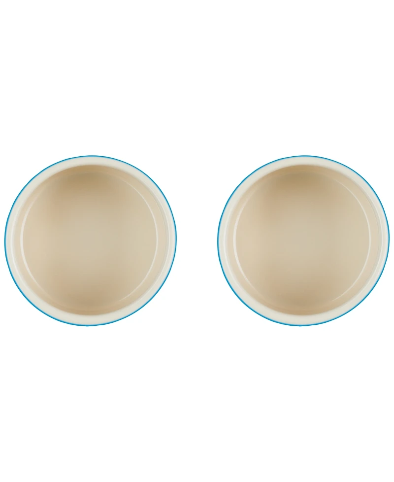 Le Creuset Stoneware Round Ramekin Straight Wall Set
