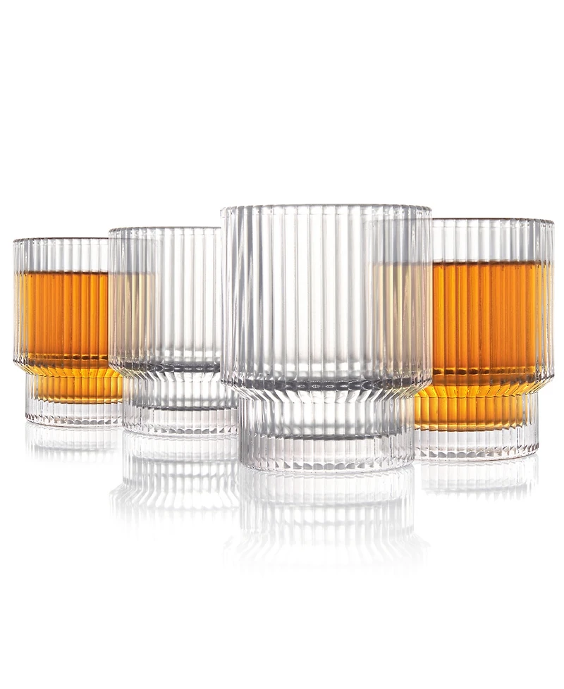 Fifth Avenue Manufacturers Old Fashioned Glasses, Set of 4