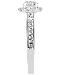 Diamond Halo Engagement Ring (1 ct. t.w.) 14k White Gold or