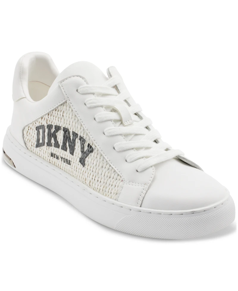 Dkny Women's Abeni Arch Raffia Logo Low-Top Sneakers