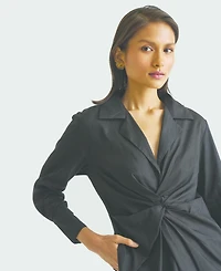 Reistor Women's Front Twist Dress