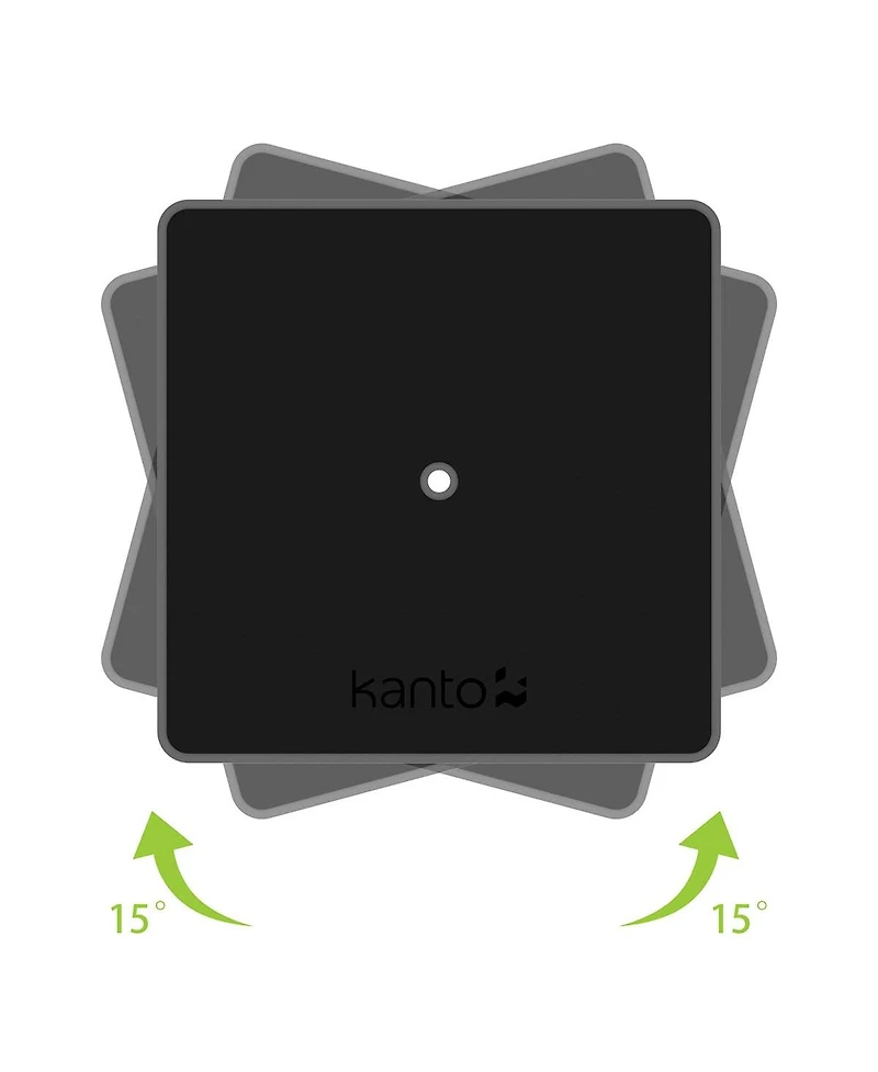 Kanto SP6HD 6" Universal Desktop Speaker Stands with Rotating Top Plates and Cable Management - Pair
