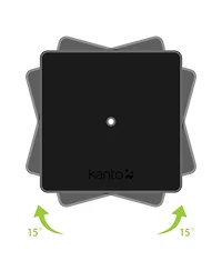 Kanto SP6HD 6" Universal Desktop Speaker Stands with Rotating Top Plates and Cable Management - Pair