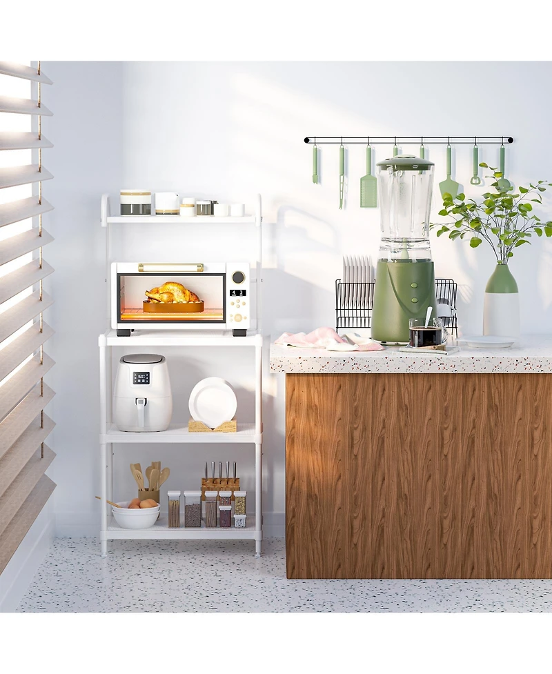 Slickblue 4-Tier Baker's Rack Stand Shelves Kitchen Storage Rack Organizer