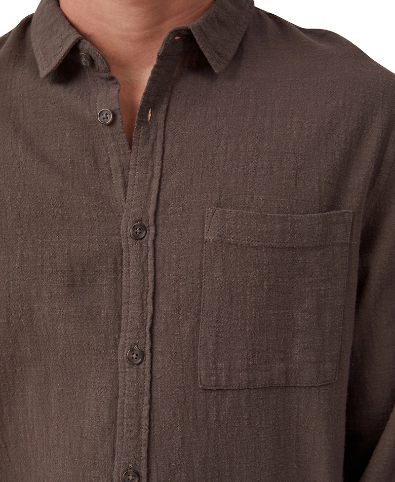 Cotton On Men's Portland Long Sleeve Shirt