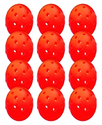 Franklin Sports X-40 Outdoor Pickleballs - 12 Pack Ember