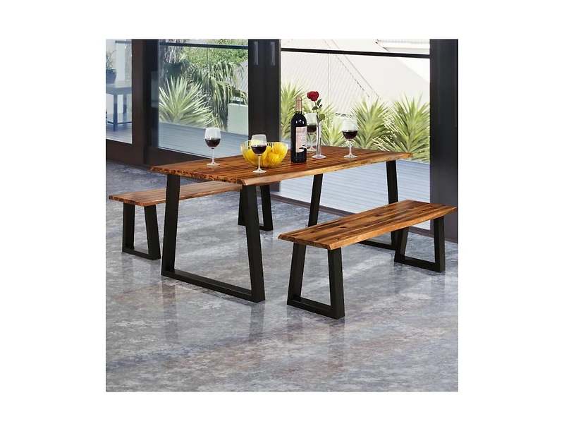 Slickblue Rectangular Acacia Wood Dining Table