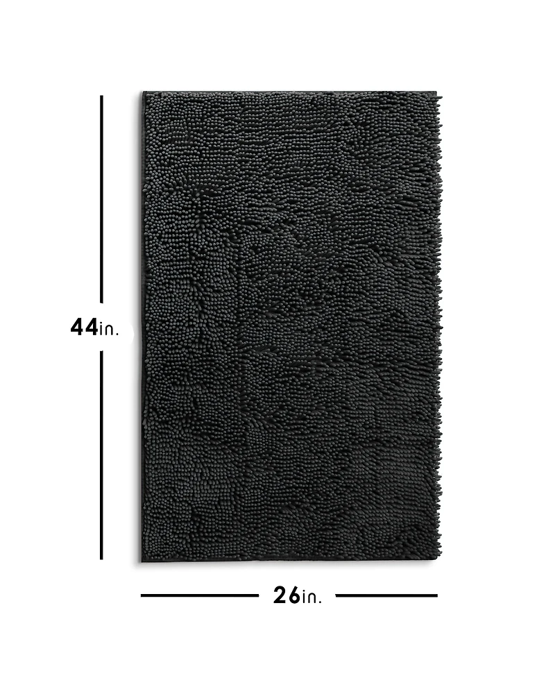 Ultra Soft Non-Slip Chenille Bath Rug - Quick Dry