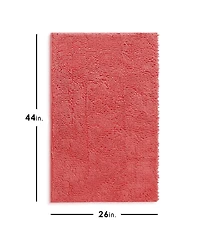 Ultra Soft Non-Slip Chenille Bath Rug - Quick Dry, Machine Washable Large 26”x44”