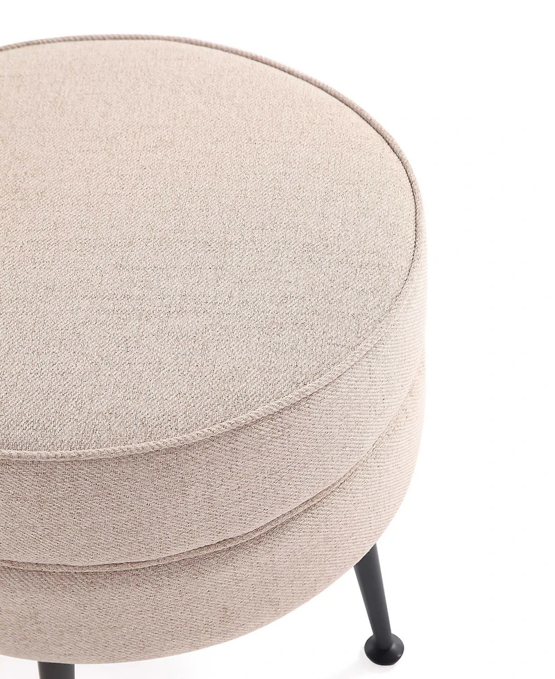 Manhattan Comfort Bailey 18.11" Woven Polyester Blend Upholstered Ottoman