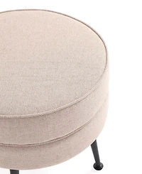 Manhattan Comfort Bailey 18.11" Woven Polyester Blend Upholstered Ottoman