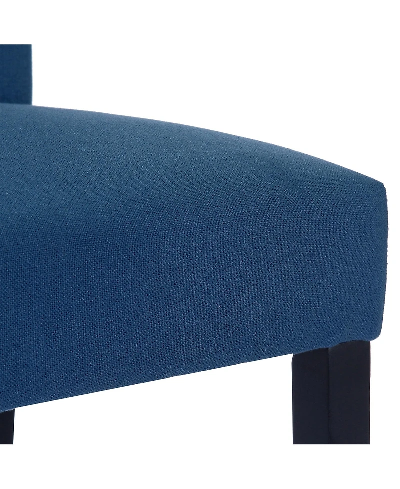 WestinTrends Linen Fabric Tufted Counter Stool (Set of 2)