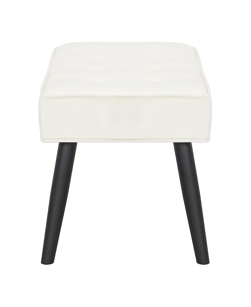 WestinTrends Velvet Tufted Bedroom Bench for Living Room & Entryway