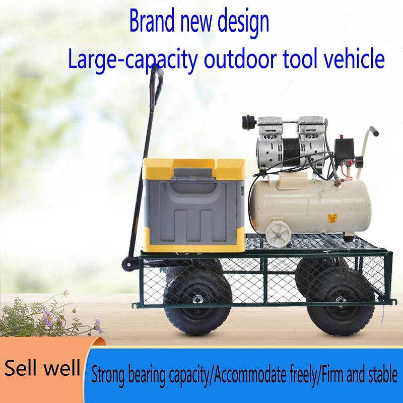 Streamdale Garden Cart for Effortless Firewood Transport (Green)