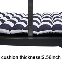 Streamdale Blue and White Lounge Chair Replacement Cushions Set