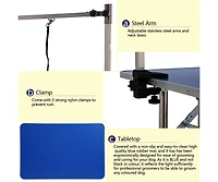 Streamdale Furniture 36" Folding Dog Pet Grooming Table Heavy Duty Stainless Steel pet dog Grooming Table