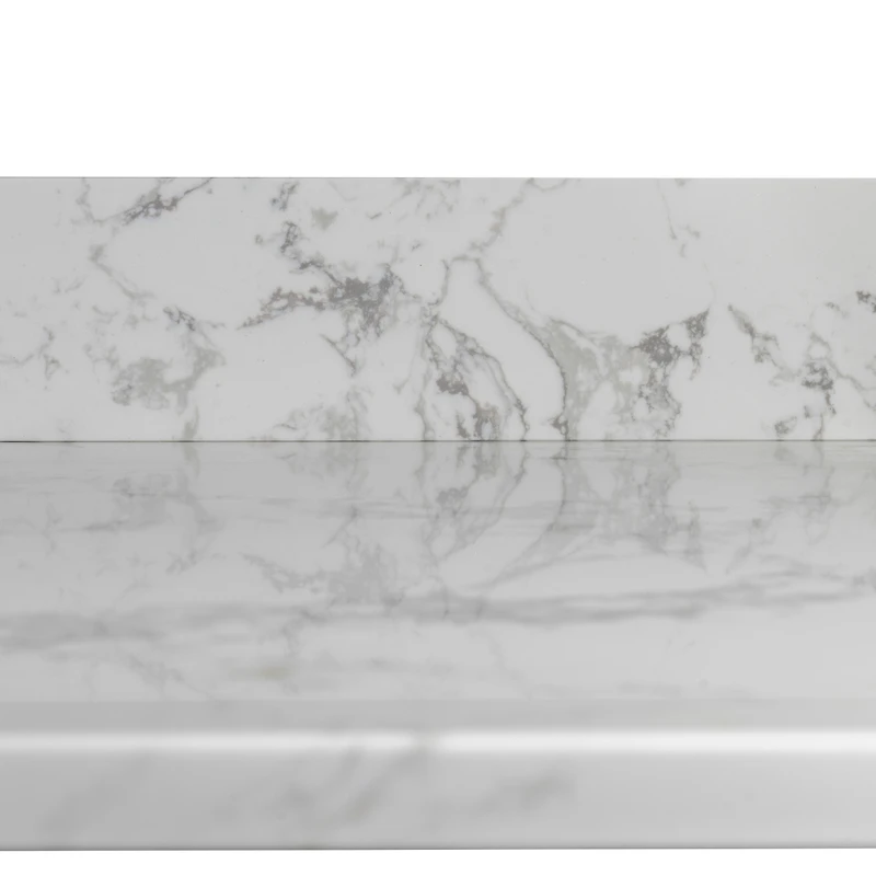 Streamdale Furniture 43 X 22 Bathroom Stone Vanity Top Engineered Stone Carrara Marble With Rectangle