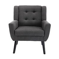 Streamdale Soft Linen Accent Chair for Living Room or Bedroom