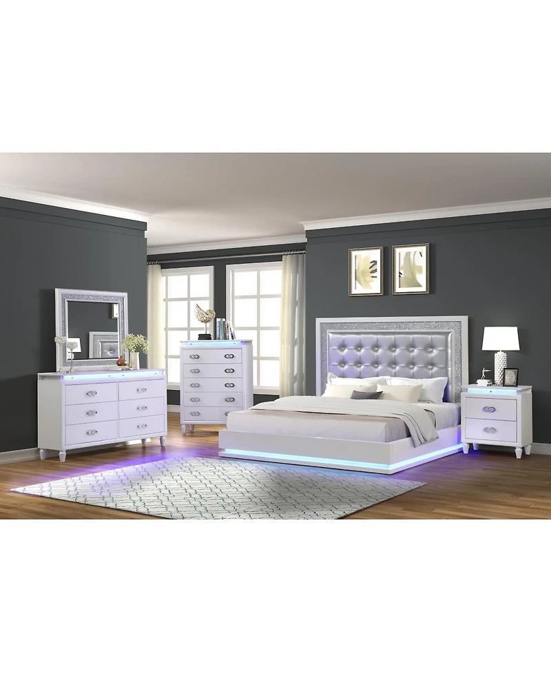 Simplie Fun Passion Nightstand Milky White