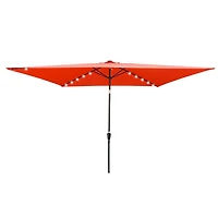 Streamdale Furniture 10ft Patio Solar Led Umbrella w/ Crank