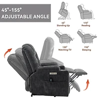 Streamdale Furniture Massage Recliner Chair with Heat and USB_ports