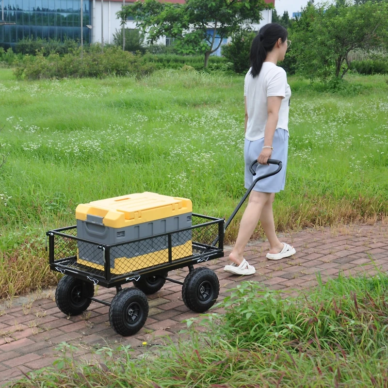 Streamdale Wagon Cart Effortless Firewood Transport (Tc1840Bkg)