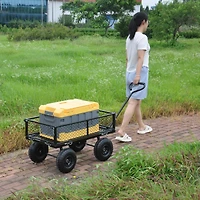 Streamdale Wagon Cart Effortless Firewood Transport (Tc1840Bkg)