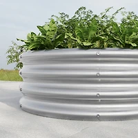 32.0811.4" Tall Round Raised Garden Bed, Metal Raised Beds for Vegetables, Outdoor Garden Raised Planter Box, Backyard Patio Planter Raised Beds